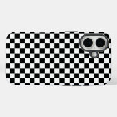 Schwarz-weißes Schachbrettmuster Case-Mate iPhone Hülle (Rückseite (Horizontal))