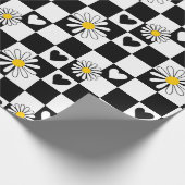 Schwarz-weißes Scheckpapier Geschenkpapier (Ecke)