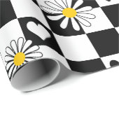 Schwarz-weißes Scheckpapier Geschenkpapier (Rolleneckpunkt)