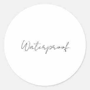 Schwarz-weißes, schlachtfreies Packstück mit dem W Runder Aufkleber