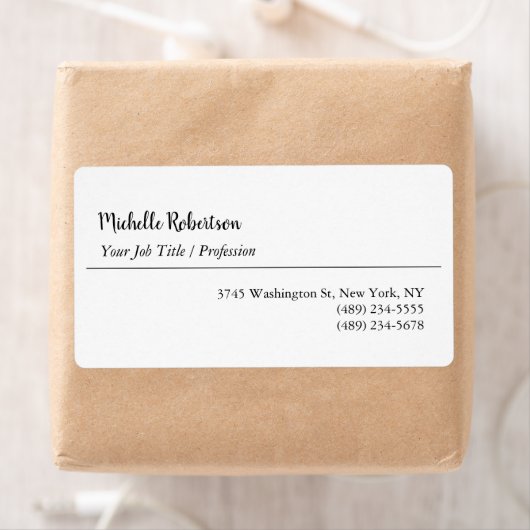 Schwarz-weißes Schlichtes Minimalistisches Persona (Insitu)