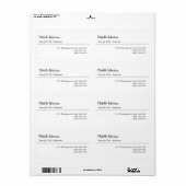 Schwarz-weißes Schlichtes Minimalistisches Persona (Vorne)