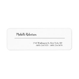 Schwarz-weißes Schlichtes Minimalistisches Persona