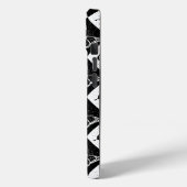 Schwarz-weißes Schmetterlingsdesign Case-Mate iPhone Hülle (Rückseite / Links)