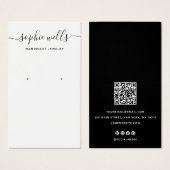Schwarz-weißes Script QR-Codeerfassungsbildschirm (Vorne & Hinten)