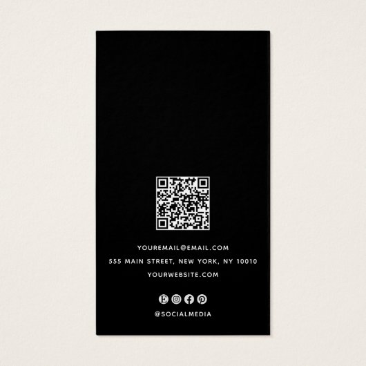 Schwarz-weißes Script QR-Codeerfassungsbildschirm (Rückseite)