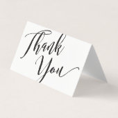 Schwarz-weißes Script Schriftart Kalligraphie Viel Visitenkarten (Vorderseite)