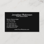 Schwarz-weißes Set der Visitenkarte (Vorderseite)