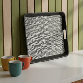 Schwarz-weißes Siebzigerwahlmuster Seidenpapier