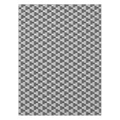 Schwarz-weißes, silbergraues Streifenmuster Tischdecke (Vorderseite)
