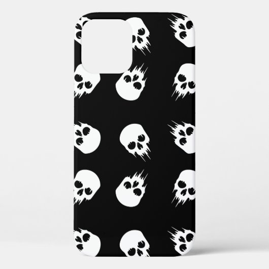 Schwarz-weißes Skelett Case-Mate iPhone Hülle (Rückseite)