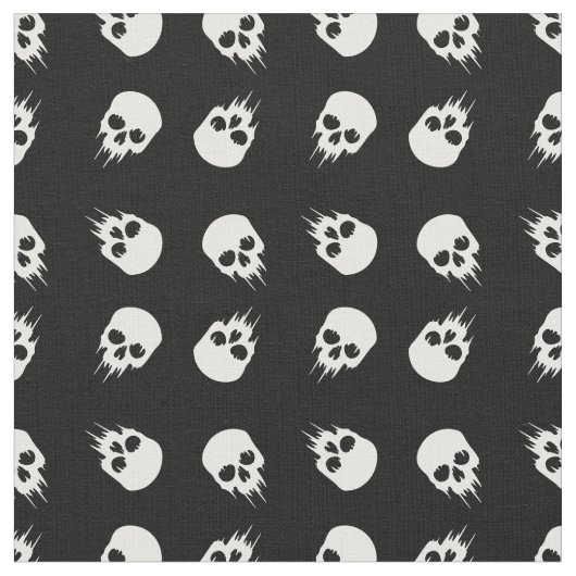 Schwarz-weißes Skelett Stoff (Nahaufnahme)