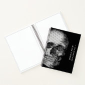 Schwarz-weißes Skulpturbuch für Künstler Notizblock (Innenseite)