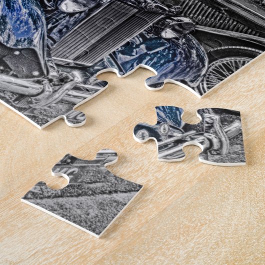 "Schwarz-weißes" Spritzen "klassischen Magnesiums" Puzzle (Seite)