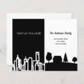 Schwarz-weißes Stadtland (Vorne/Hinten)