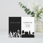 Schwarz-weißes Stadtland (Stehend Vorderseite)