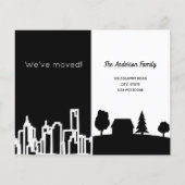 Schwarz-weißes Stadtland (Vorderseite)