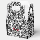 Schwarz-weißes Strahlungsmuster Thunder_Cove Geschenkschachtel (Geöffnet)