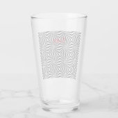 Schwarz-weißes Strahlungsmuster Thunder_Cove Glas (Rückseite)
