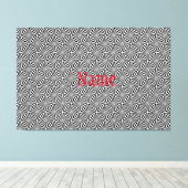 Schwarz-weißes Strahlungsmuster Thunder_Cove Leinwanddruck (Insitu (Holzboden))