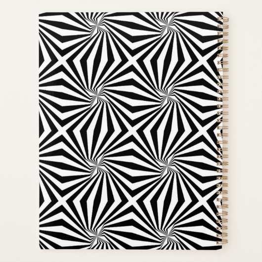 Schwarz-weißes Strahlungsmuster Thunder_Cove Planer (Rückseite)