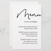 Schwarz-weißes Stylish script minimalistisches Hoc (Vorne/Hinten)