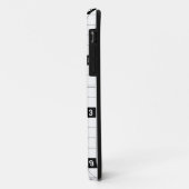 Schwarz-weißes Sudoku Case-Mate iPhone Hülle (Hinten/Links)