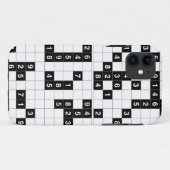 Schwarz-weißes Sudoku Case-Mate iPhone Hülle (Rückseite (Horizontal))
