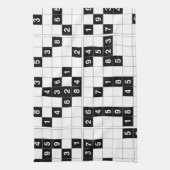 Schwarz-weißes Sudoku Handtuch (Vertikal)