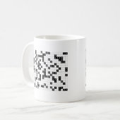 Schwarz-weißes Sudoku Kaffeetasse (Vorderseite Links)