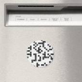 Schwarz-weißes Sudoku Magnet (In Situ (Geschirrspüler))