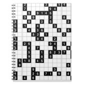 Schwarz-weißes Sudoku Notizblock (Vorderseite)