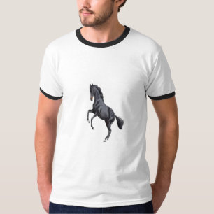 Schwarz-weißes T-Shirt I LIKE RUNNING