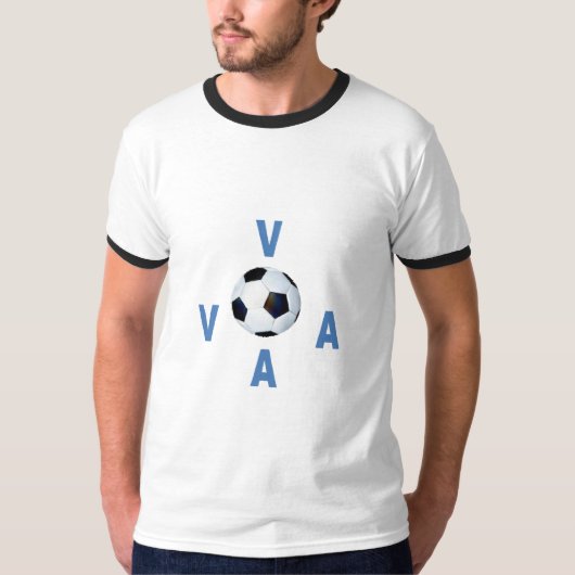 Schwarz-weißes T-Shirt VIRGINIA SPORT (Vorderseite)