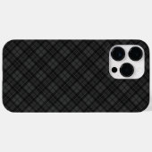 Schwarz-weißes Tartan kariertes Weihnachtsmuster Case-Mate iPhone Hülle (Rückseite (Horizontal))