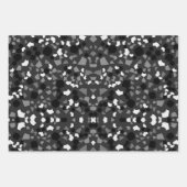 Schwarz-weißes Terrazzo-Packpapier Geschenkpapier Set (Vorderseite 3)