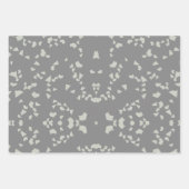 Schwarz-weißes Terrazzo-Packpapier Geschenkpapier Set (Vorderseite 2)