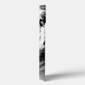 Schwarz-weißes Tiger Art Foto Case-Mate iPhone Hülle (Rückseite / Rechts)