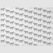 Schwarz-weißes Tintenfisch Zoo Seidenpapier (Vorderseite)