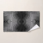 Schwarz-weißes tropisches Palme-Blatt-Bad-Tuch-Set Badhandtuch Set (Handtuch)