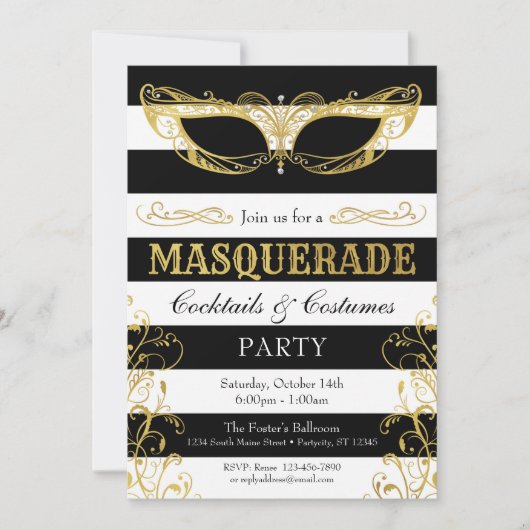 Schwarz-weißes u. einladung (Vorderseite)