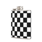 Schwarz-weißes überprüft - Flasche Flachmann (Links)