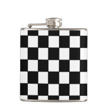 Schwarz-weißes überprüft - Flasche