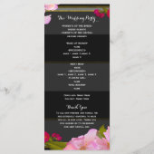 Schwarz-weißes und Gold Modernes Programm für Blum (Rückseite)