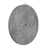 Schwarz-weißes und graues geometrisches Muster Dartscheibe (Vorderseite Links)