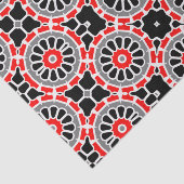 Schwarz-weißes und graues Mosaikmuster Seidenpapier (Ausschnitt)