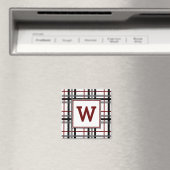 Schwarz-weißes und Kariertes Magnet (In Situ (Geschirrspüler))