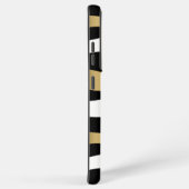 Schwarz-weißes und modernes Zebra-Muster Samsung Galaxy Hülle (Rechte Seite)