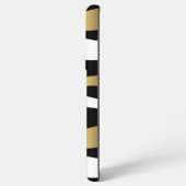 Schwarz-weißes und modernes Zebra-Muster Samsung Galaxy Hülle (Linke Seite)