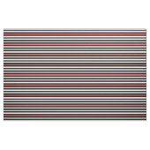 Schwarz-weißes und rotes gestreiftes Muster Stoff (Yard (91,4 cm))